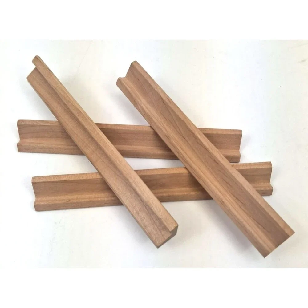 Lot of 4 Scrabble Wood Tile Racks Holders Excellent Condition
